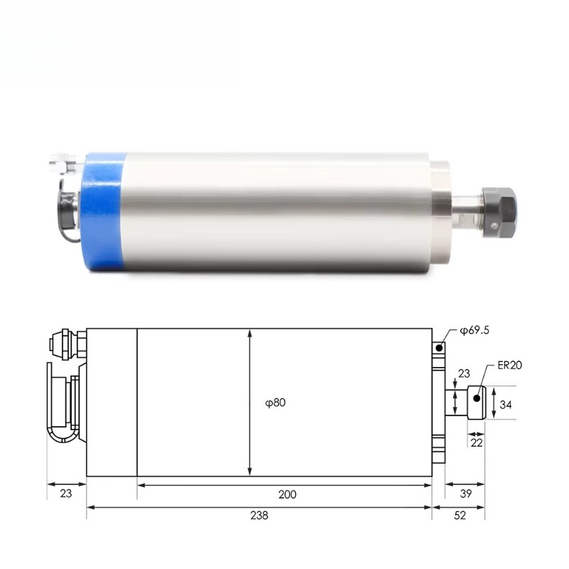 Motore mandrino raffreddato ad - Cnc Spindle Motor recensione e prezzo