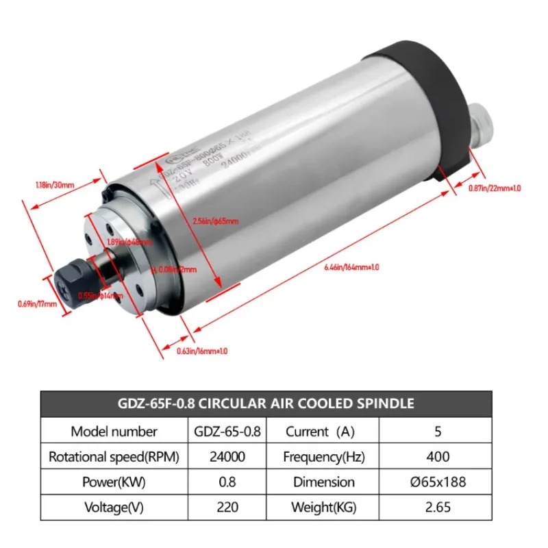 Motore mandrino raffreddato ad - Cnc Spindle Motor recensione e prezzo
